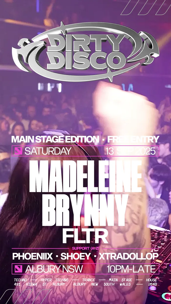 Dirty Disco 003 Main Stage Edition flyer