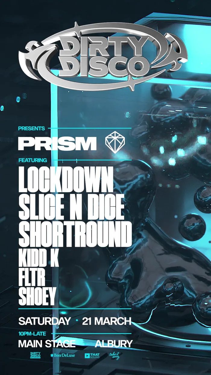 Dirty Disco presents PRISM flyer